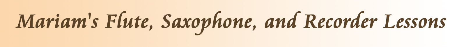 Private flute, saxophone, or recorder lessons in  Gainesville, Florida